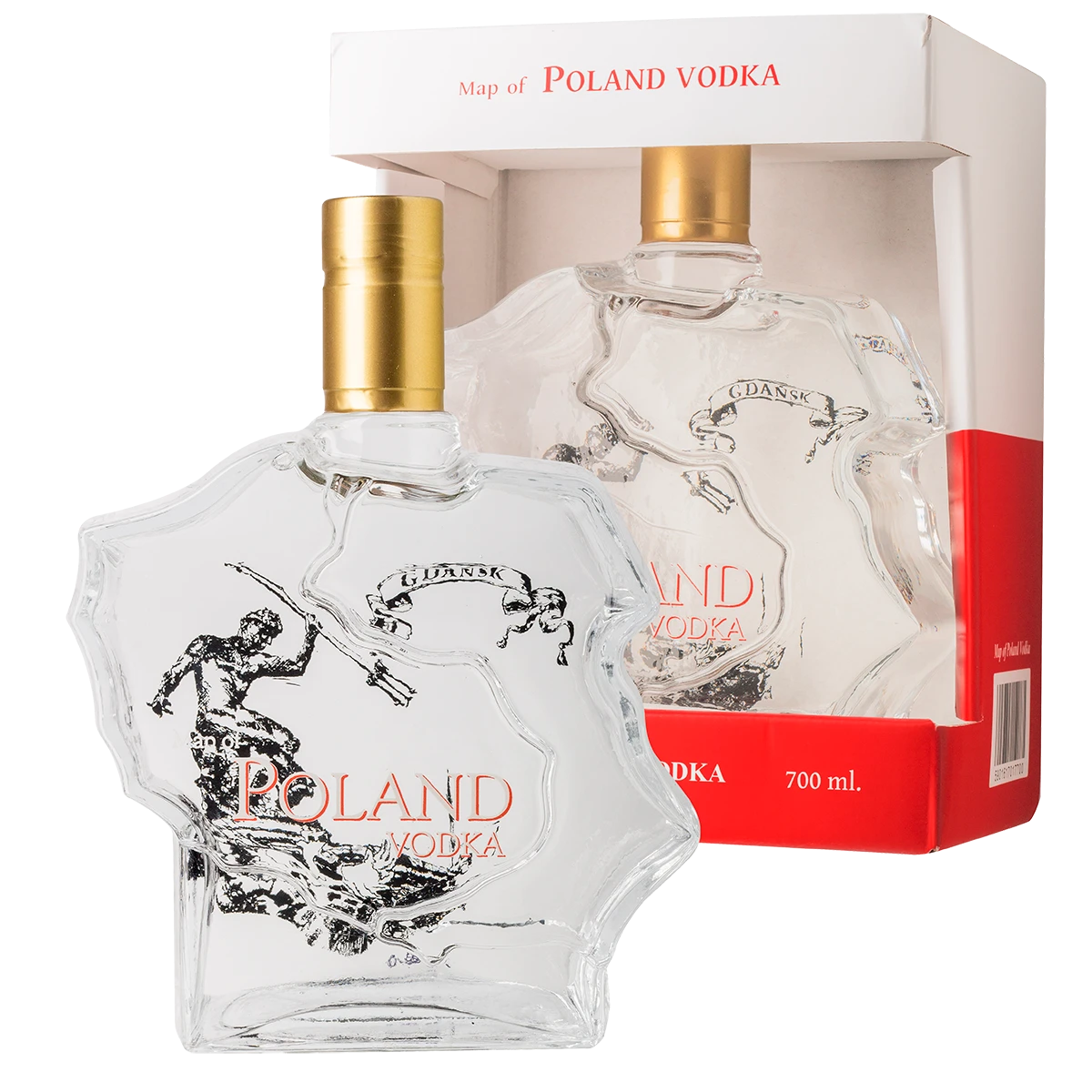 Map of Poland Gdańsk Wódka 0,7L 40% Vol.